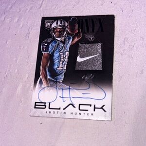 Signed Justin Hunter 10 one rookie patch card